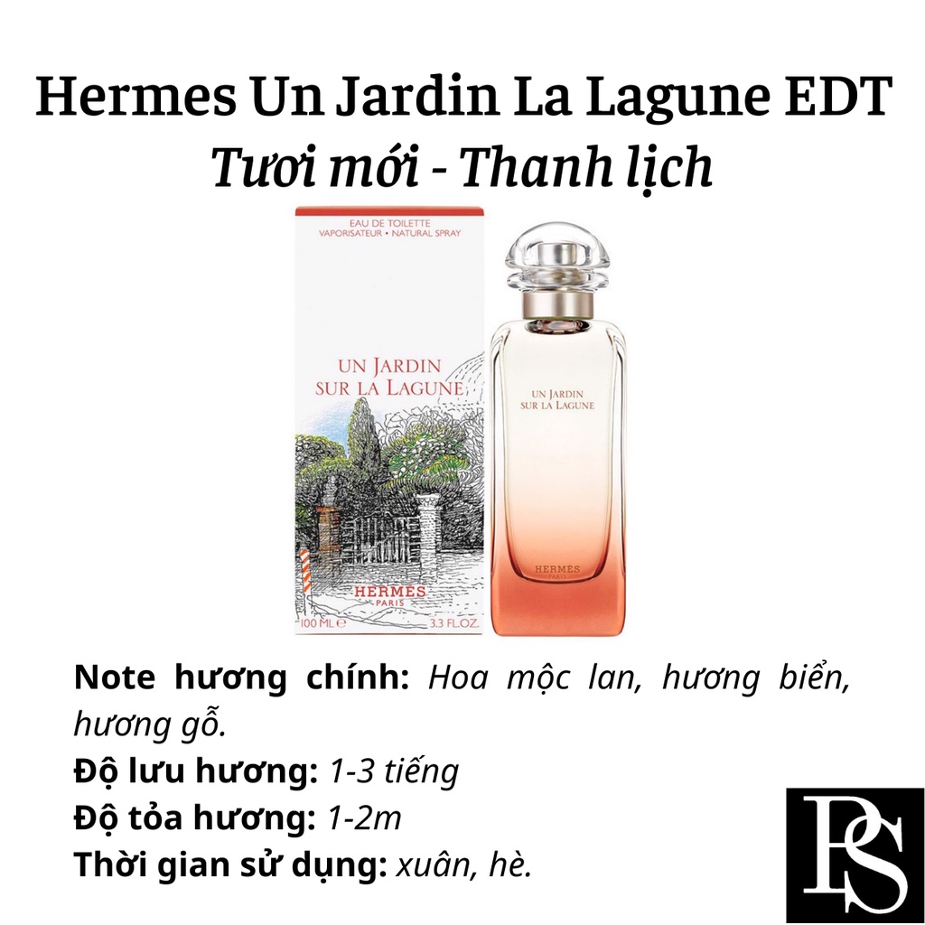 Nước hoa Unisex Hermes Un Jardin La Lagune EDT