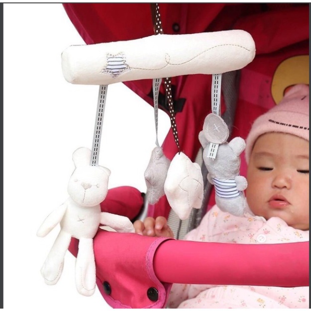 Đồ chơi gắn nôi, đồ chơi gắn cũi, đồ chơi gắn xe đẩy cho bé có nhạc - Duonghieu6789