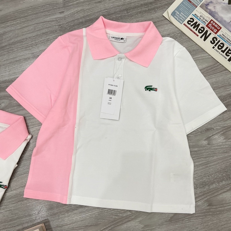 (Xuất 1:1) Áo polo sẵn siêu xinh (LACOTE)/POLO CROP TEE SIÊU ĐỈNH CHẤT LIỆU COTTON CÁ SẤU