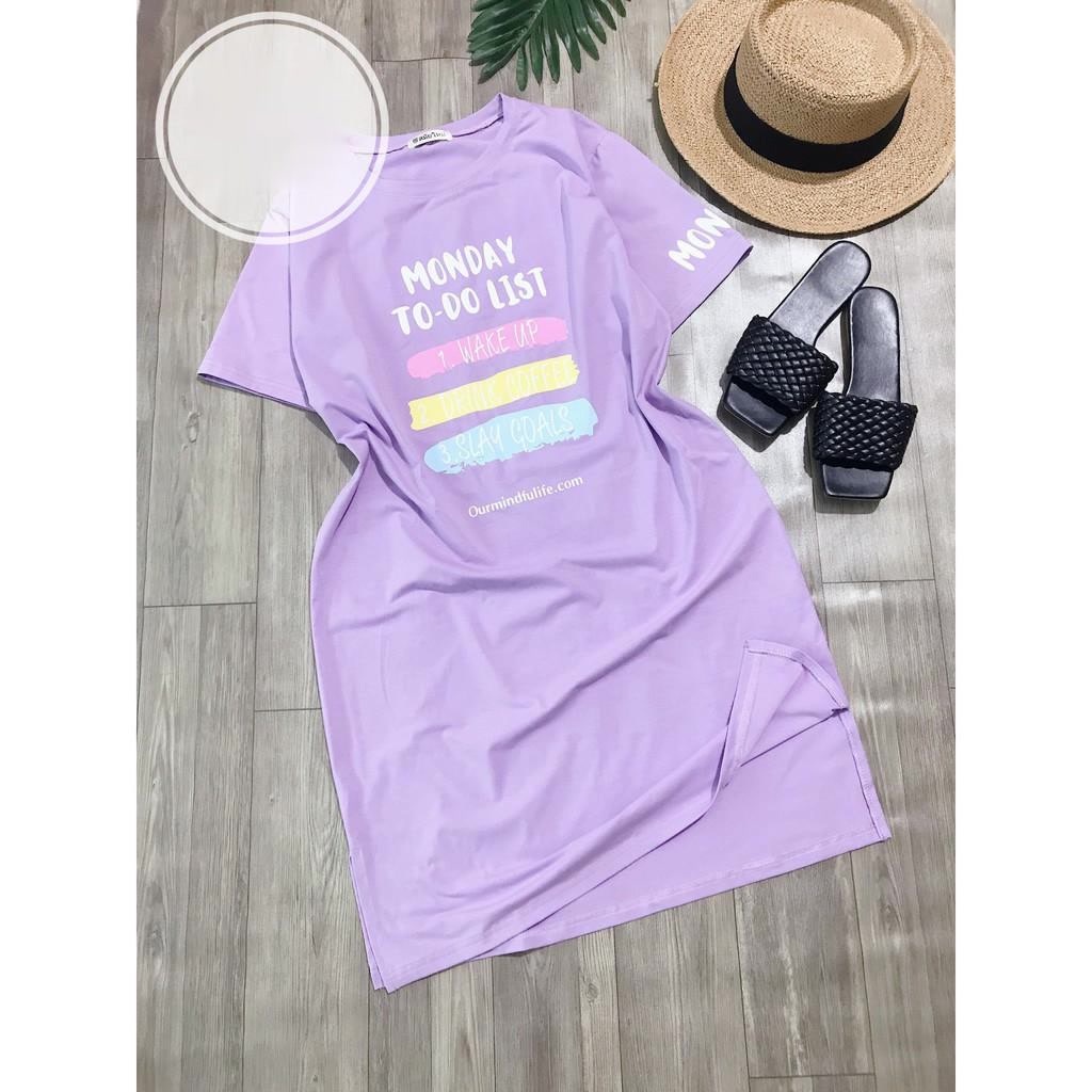 Váy Suông Tay Ngắn Form Rộng Chất Mềm Mát Dáng Dài In Hình Họa Tiết Đẹp Hot Trend  TTDS0388