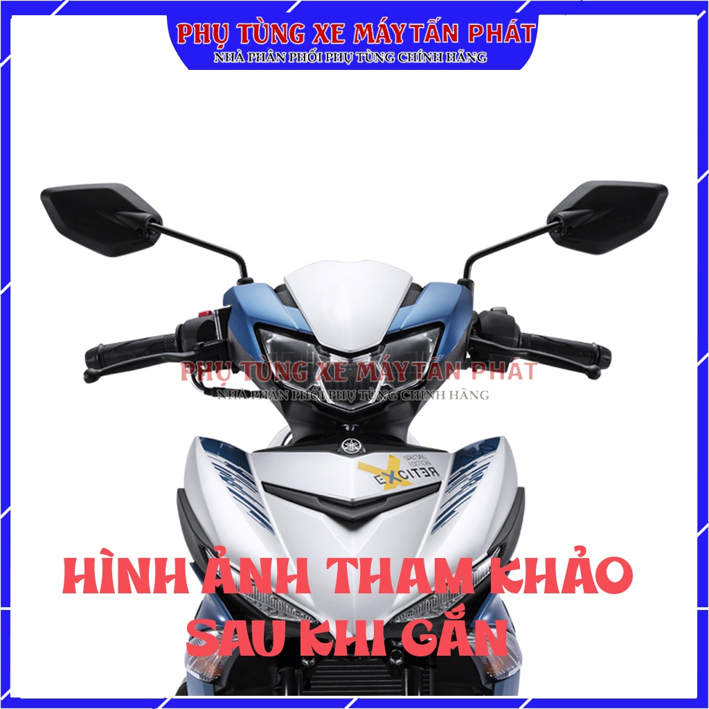 Gương Chiếu Hậu Xe Máy Zin Exciter 150-155 Gắn Chung Ex sirius jupiter NVX MT-15 Freego TFX Zin Chính Hãng Yamaha
