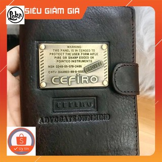 Ví đứng nam da thật