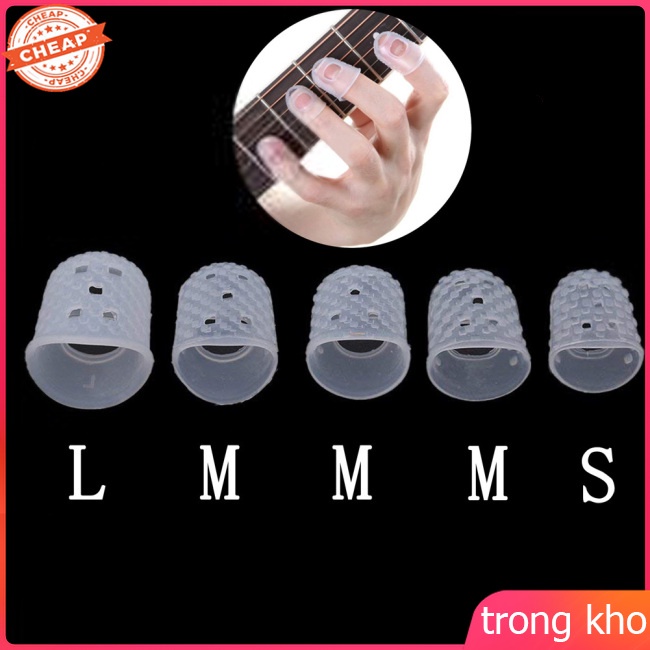 Set 5 vỏ bọc ngón tay chống trượt giảm đau khi chơi đàn guitar điện/ guitar acoustic/ ukulele