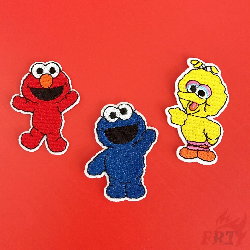 Mảnh may/ủi trang trí quần áo hình Sesame street