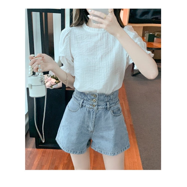 G99028 Áo chiffon nữ hè ngắn tay hàng nhập