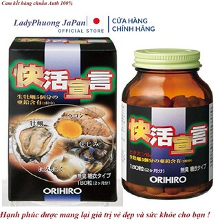 Viên uống Orihiro Vitality 180 viên Bổ sung Hàu Nhật Tươi Tỏi Nghệ Orihiro