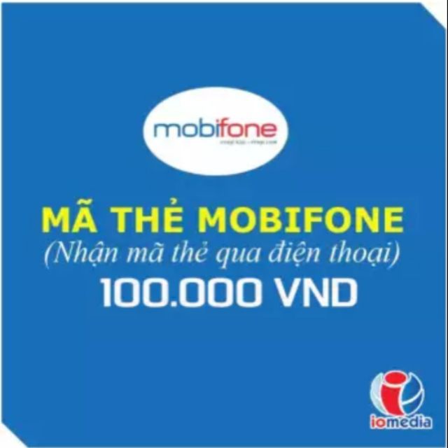 Thẻ cào mobifone 100k