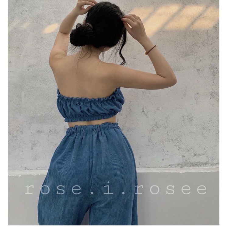 Set áo quần xanh dài