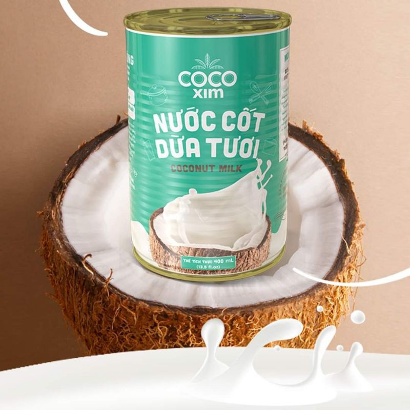 Nước cốt dừa tươi cocoxim lon 400ml