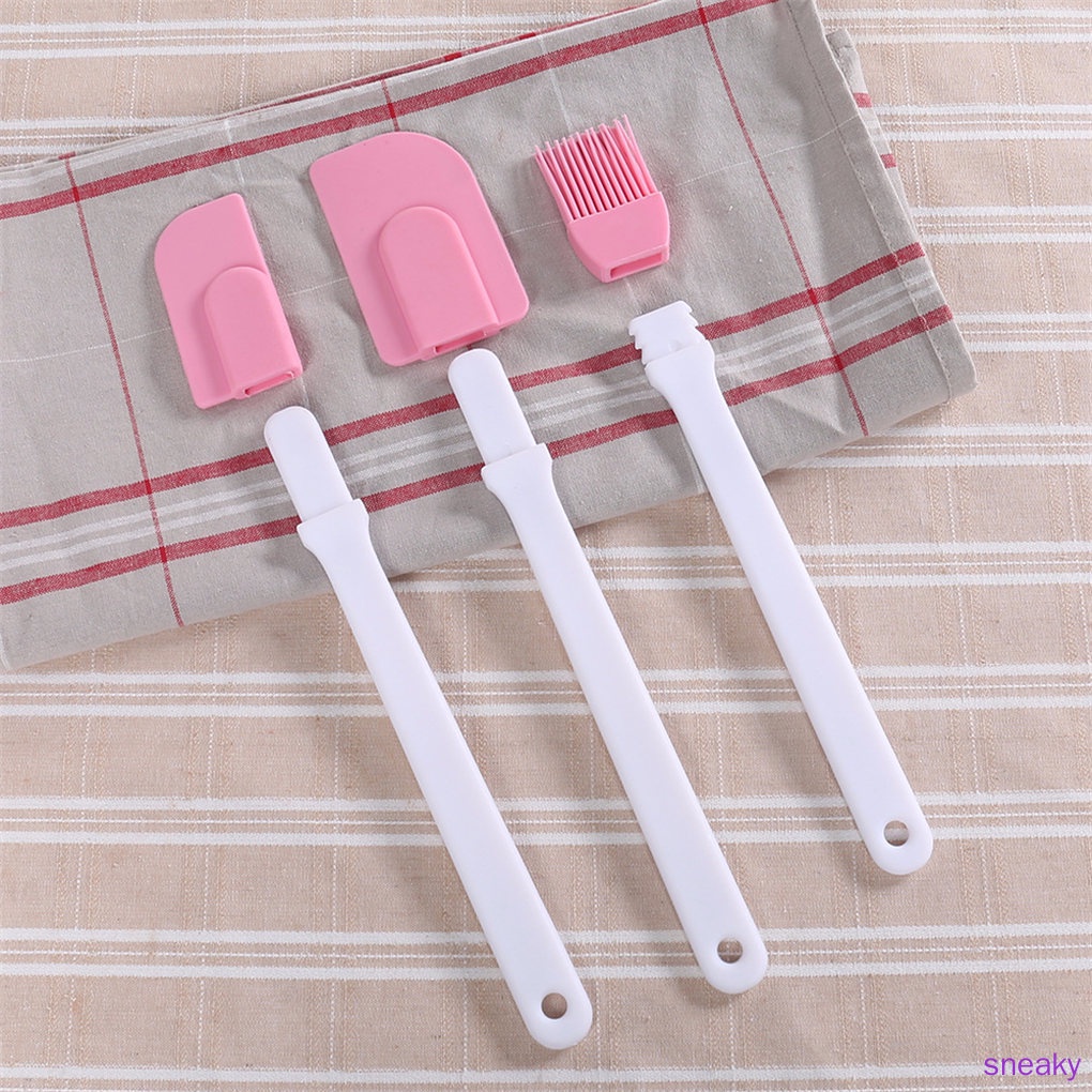 Bộ 3 Cây Vét Bột Làm Bánh Bằng Silicone Chịu Nhiệt