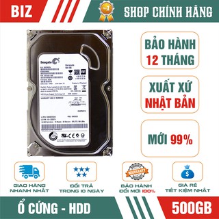 Ổ cứng HDD 500GB Seagate - Bảo hành 12 tháng 1 đổi 1!!!