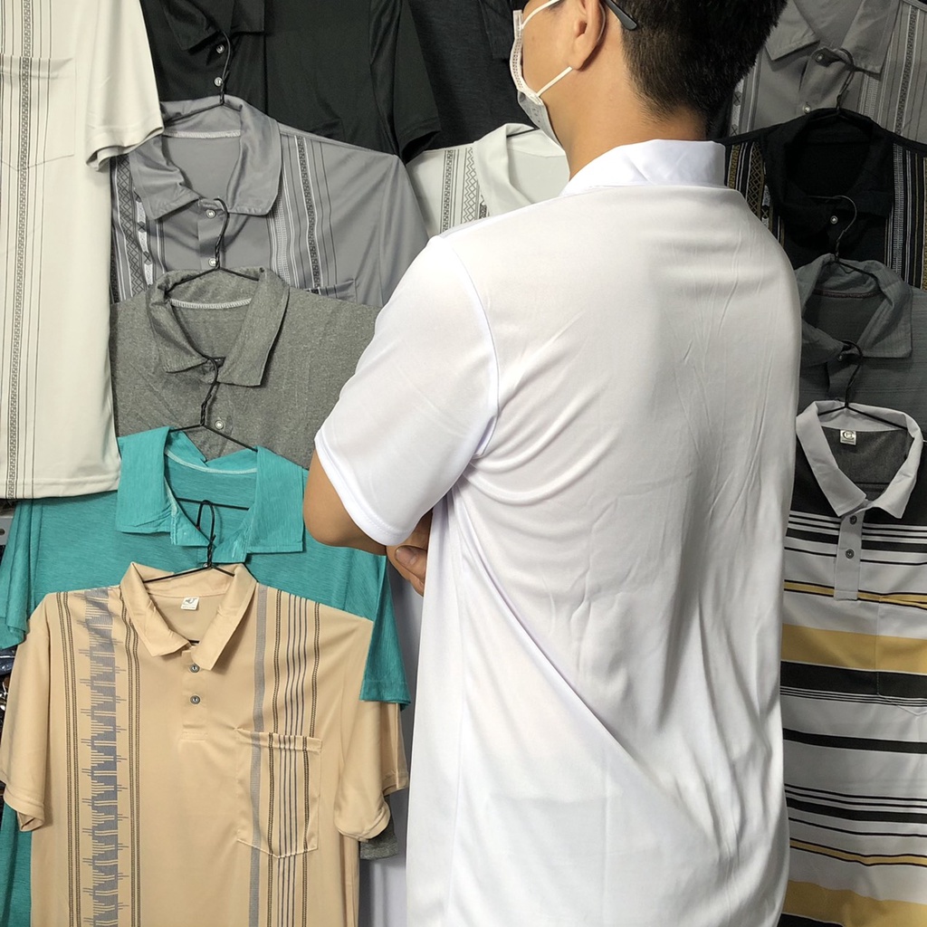 COMBO 4 Áo thun nam trung niên cotton lạnh tay ngắn polo trơn form rộng cổ trụ - Xưởng sỉ Toàn Phát | BigBuy360 - bigbuy360.vn