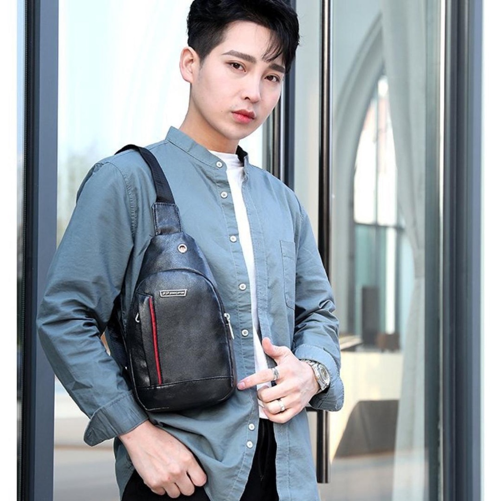 Túi đeo chéo nam da cao cấp chống nước 3 màu thời trang Hàn Quốc TC133