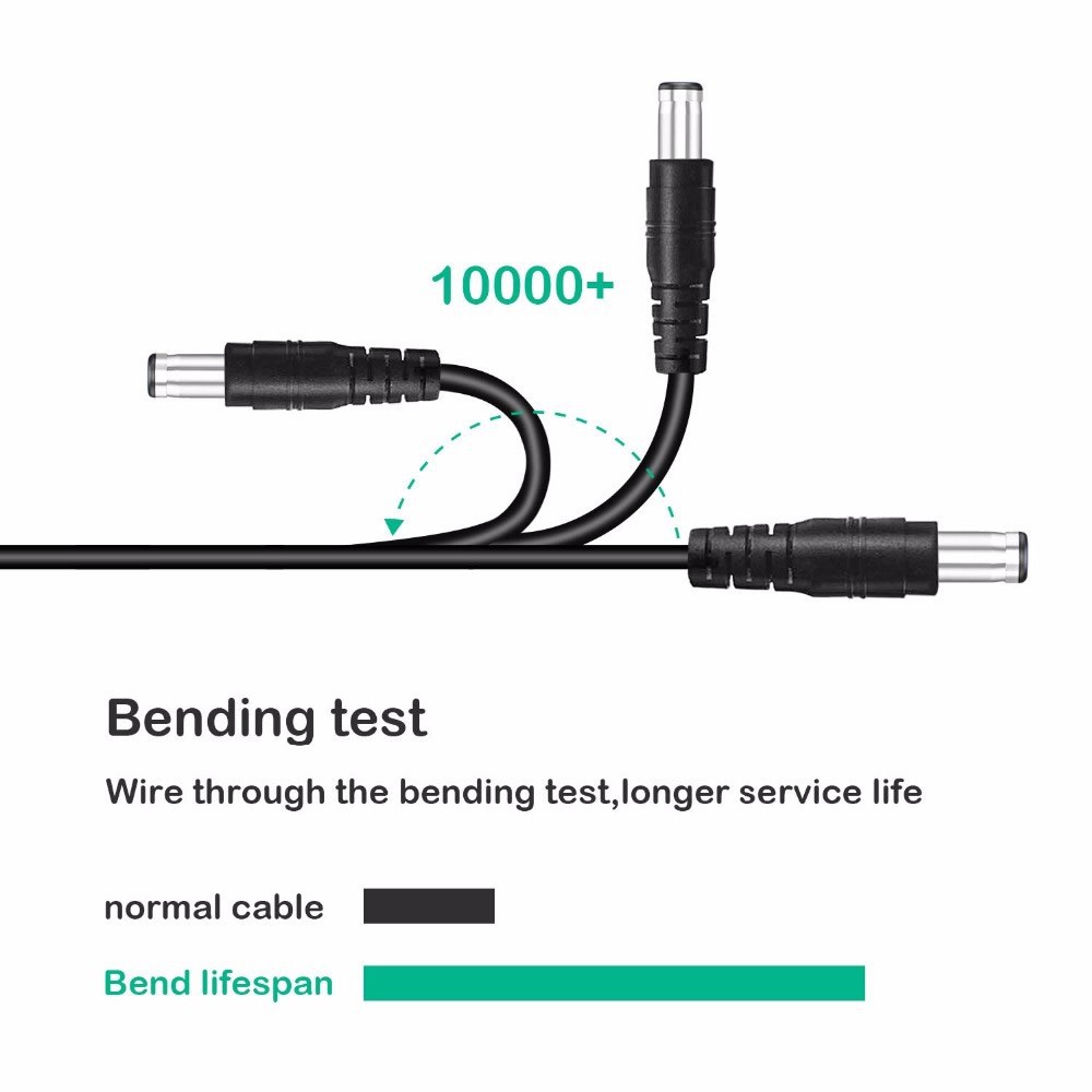 Bộ dây cáp sạc nguồn USB sang DC với các đầu nối dành cho bộ điều tuyến / quạt mini / loa