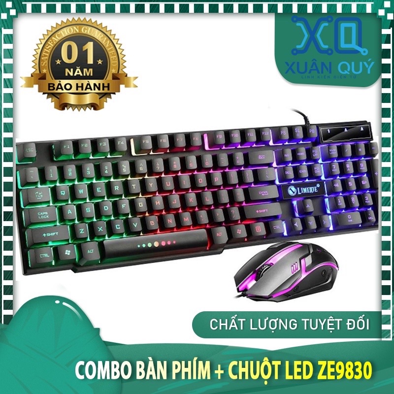 Combo Bàn Phím Zonwee + Chuột - Hàng Nhập Khẩu Ze-9830, Sản phẩm đẹp, bắt mắt, thiết kế độc đáo, có led giá rẻ.