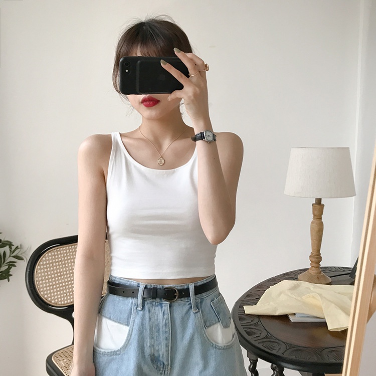 Áo thun nữ, áo hai dây, croptop nữ hở vai gợi cảm