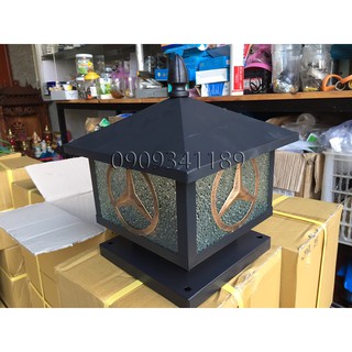 Đèn trụ cổng: Mẫu đèn trang trí ban công biệt thự phi 200 đã gồm bóng