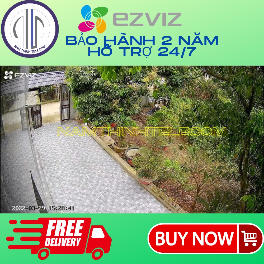 Camera ngoài trời chống trộm EZVIZ C3TN có màu ban đêm nhận diện khuôn mặt AI, đàm thoại 2 chiều