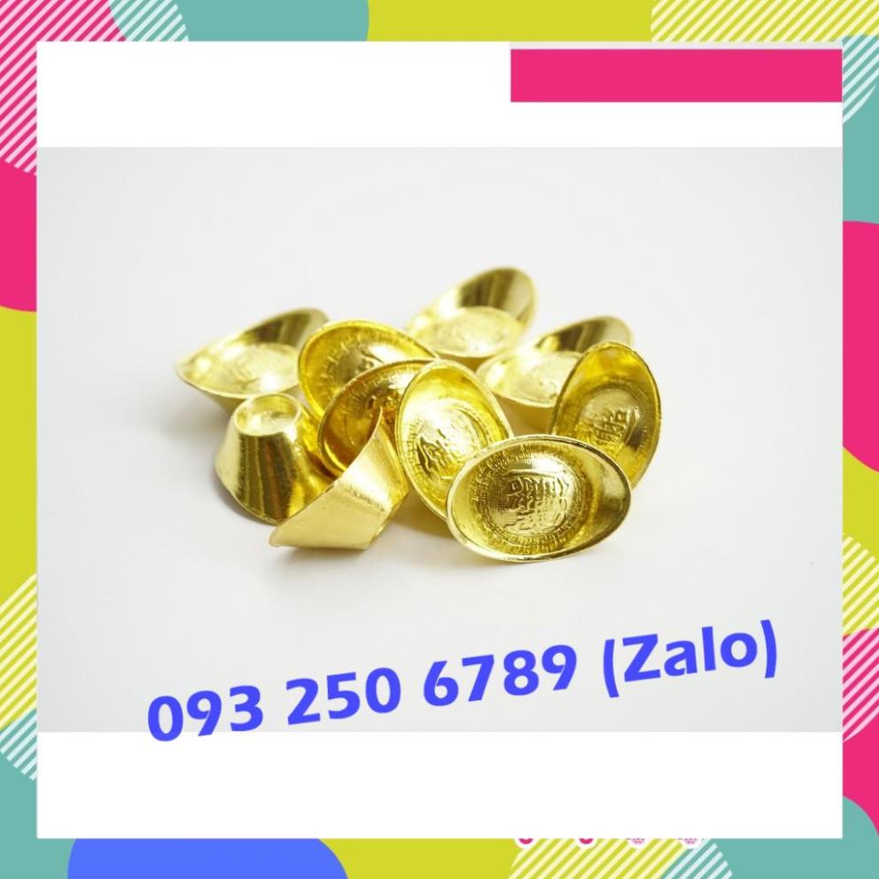 [SẴN HÀNG] Thỏi vàng Thần Tài đồng mạ vàng tài lộc giàu có - Nhiều size đặt bàn thờ Thần Tài