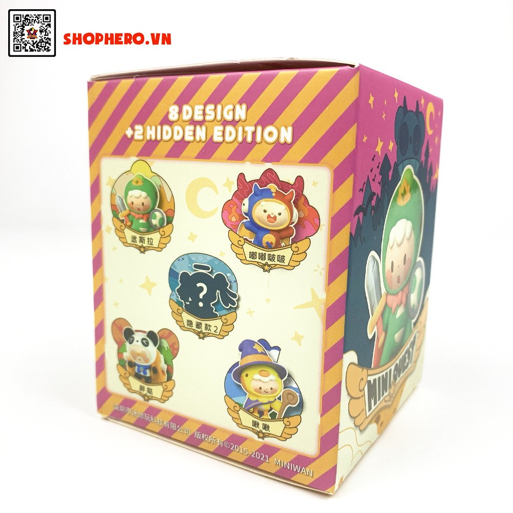 Mô hình Mini World mini quest có 8 nhân vật khác nhau chứa trong từng hộp nhỏ bí ẩn