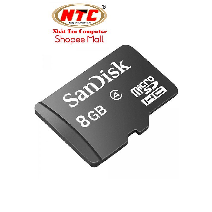 Thẻ nhớ MicroSDHC SanDisk 8GB Class 4 (Đen) | BigBuy360 - bigbuy360.vn