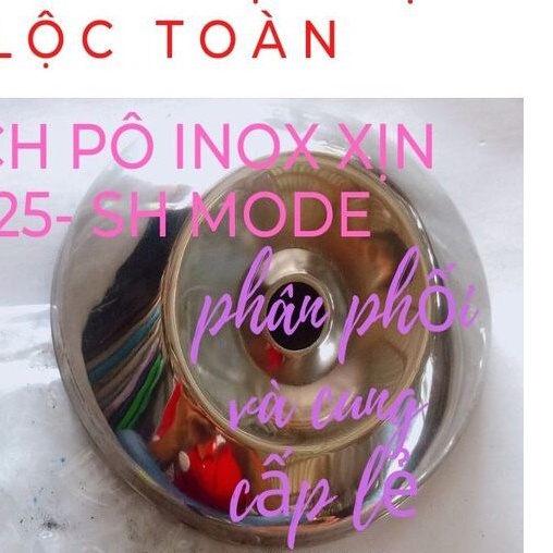 ( quá rẻ) trọn bộ chụp đích pô inox không sét cho xe lead-sh mode