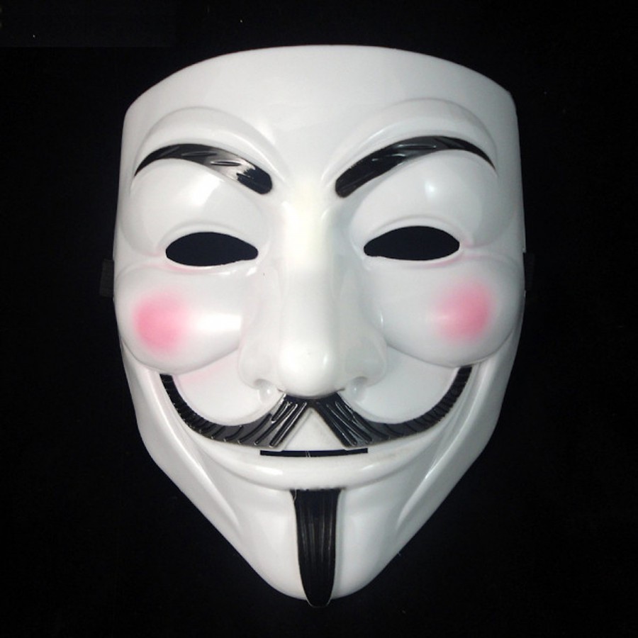 Mặt Nạ Hacker Trắng Có Đèn