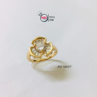 Nhẫn nữ n607 đá màu vàng, tây nữ