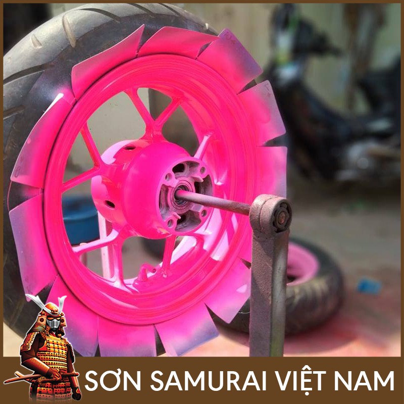 Combo sơn màu hồng huỳnh quang 53 Samurai