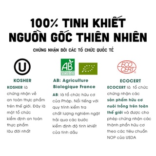 Tinh dầu nguyên chất thiên nhiên hữu cơ cao cấp Pháp xông thơm phòng lọ 10ml - Organic Essential Oil  OGANICO 11