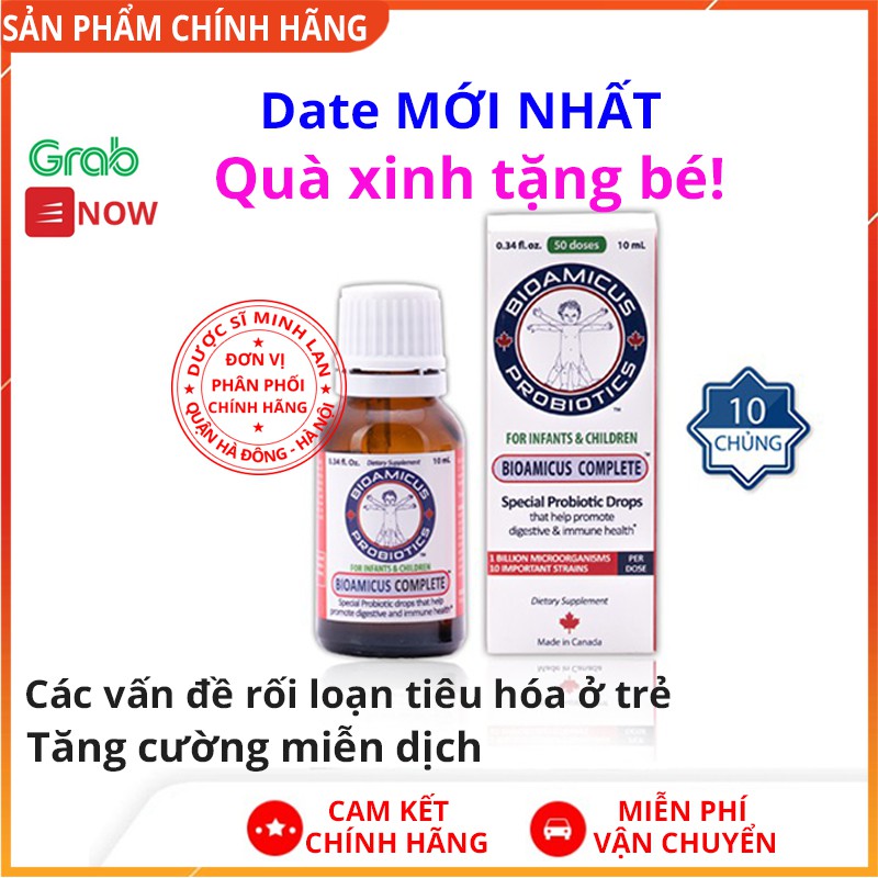 [CHÍNH HÃNG] Men vi sinh 10 chủng BioAmicus Complete - Trẻ tiêu hóa khỏe, tăng đề kháng