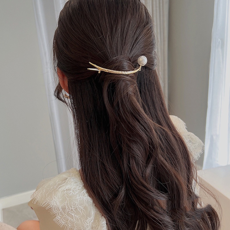 Kẹp Tóc Đính Ngọc Trai Phong Cách Hàn Quốc Thời Trang Cho Nữ