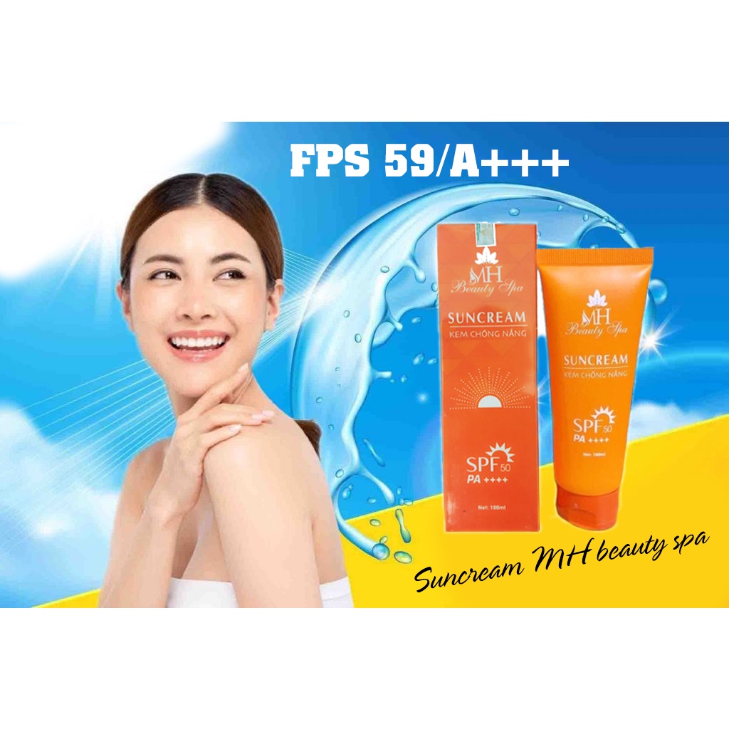Kem Chống Nắng Sáng Da SunCream Mh Beauty Spa - Chống nắng SPF 50/A+++ Ngừa tia UV TG Store Comis