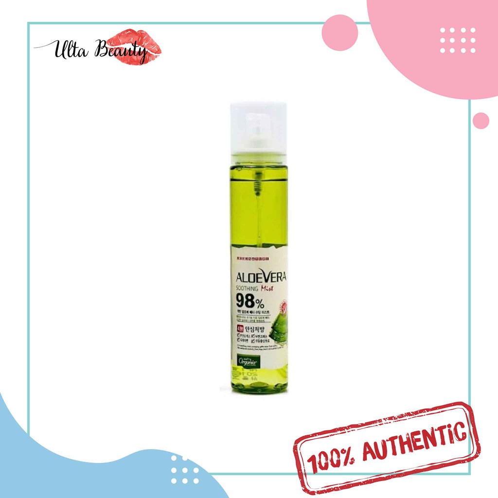 Xịt Khoáng White Organia Good Nature Aloevera Soothing Mist 98% (115ml)