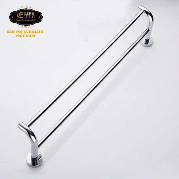 Máng treo khăn đôi cong Inox SUS 304 Eurolife EL-B3.
