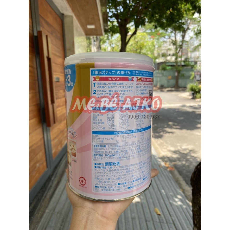 [Mẫu Mới] SỮA MEIJI SỐ 9 NỘI ĐỊA NHẬT - Hộp 800G