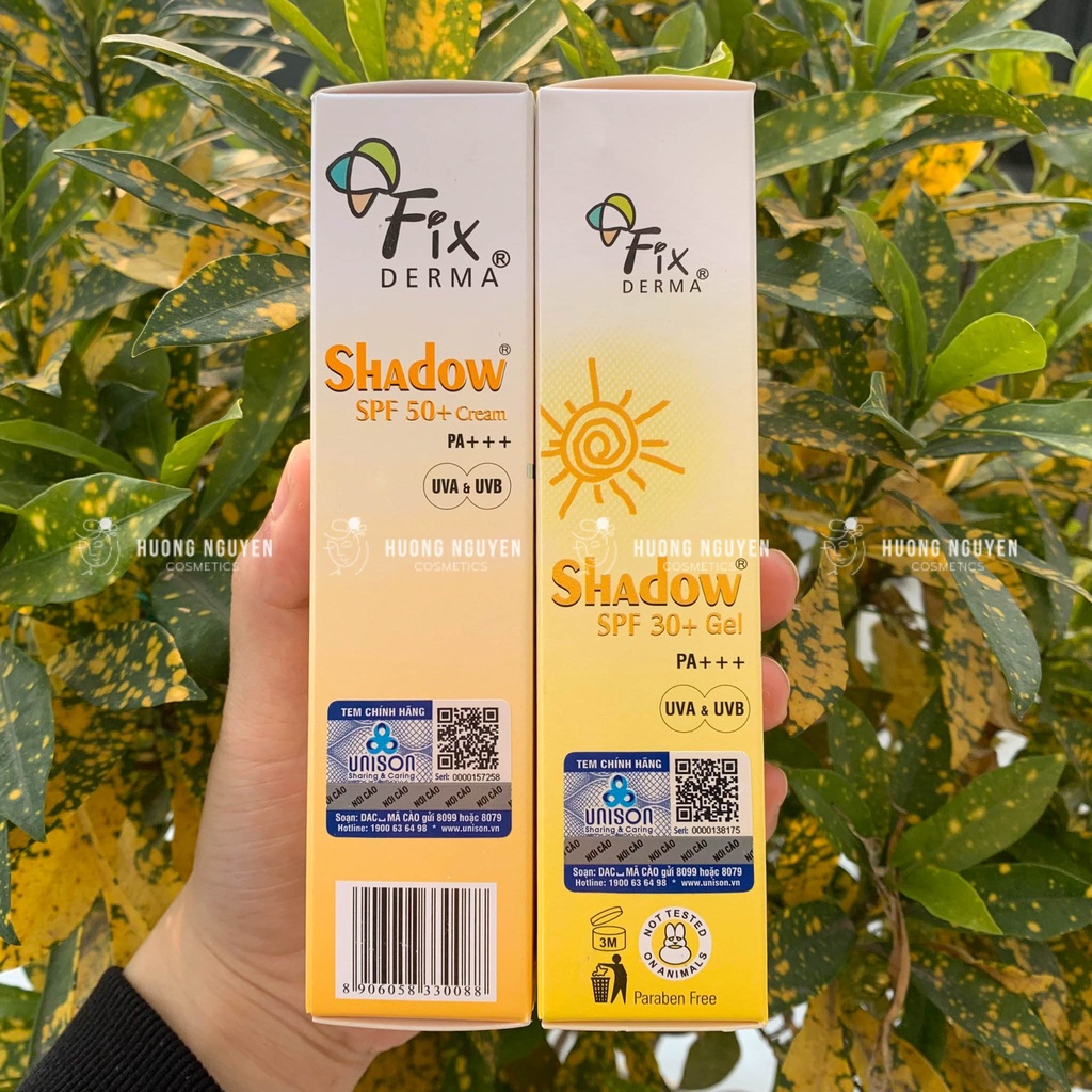 Kem Chống Nắng Fixderma Shadow SPF50+ 75g / SPF30+ Gel 75g