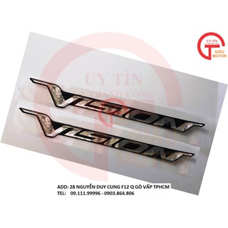 CẶP CHỮ NỔI VISION  DÁN XE HONDA VISION ĐỜI ĐẦU