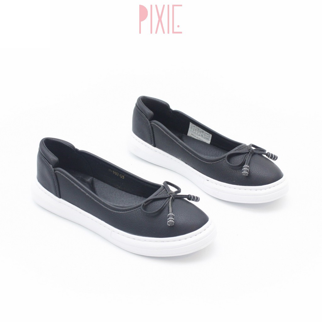 Giày Búp Bê Đế Slipon Trắng Siêu Nhẹ Nơ Nhỏ Pixie X385 | BigBuy360 - bigbuy360.vn