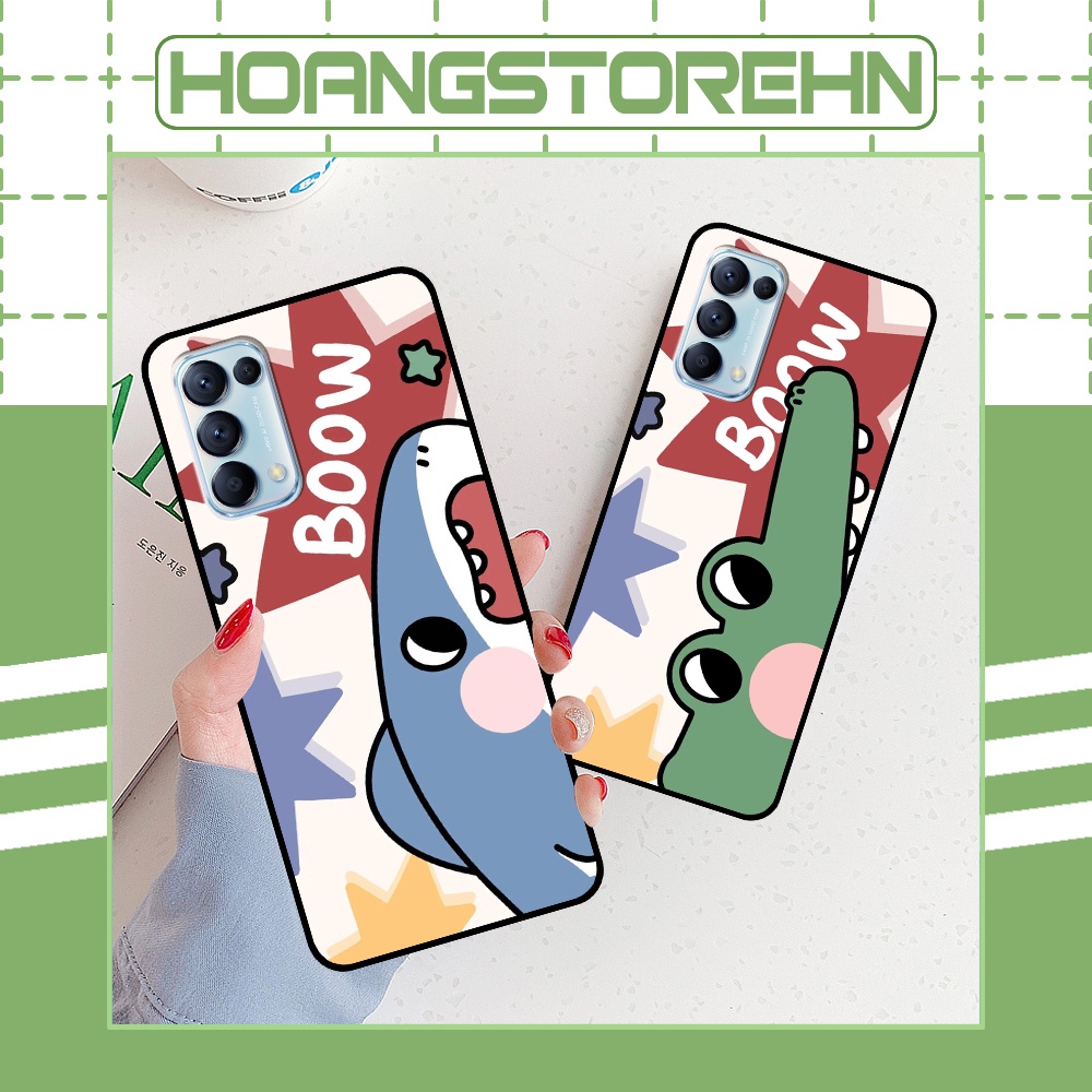 Ốp Oppo Reno5 4G / Reno5 5G / Reno 5 in hình cá mập, khủng long dễ thương nhiều mẫu mã đa dạng, cute (T01 - T06)
