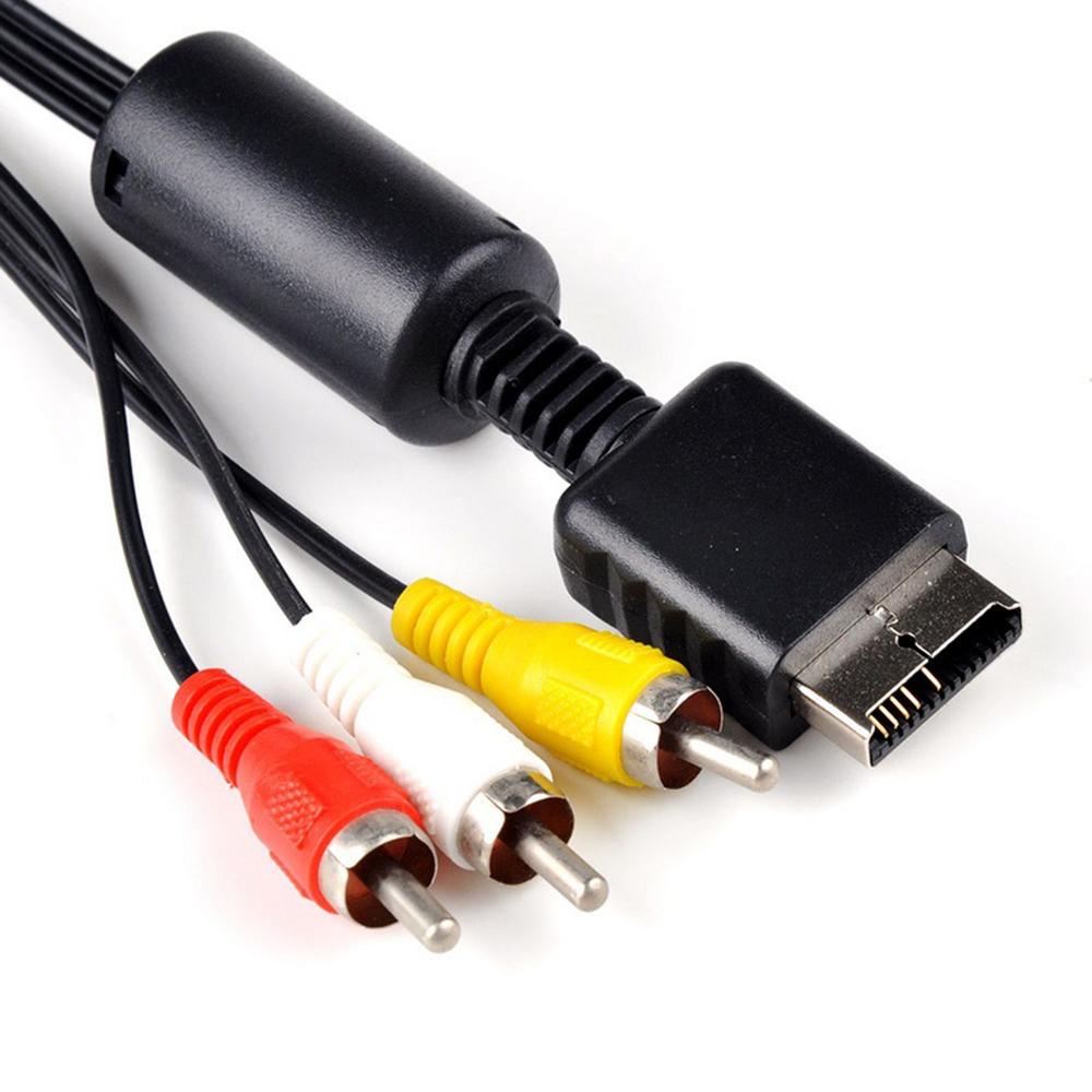 AUGUSTINA Dây Cáp Âm Thanh Chuyển Đổi AV Sang 3 RCA Dài 1.8m PS2 PS3