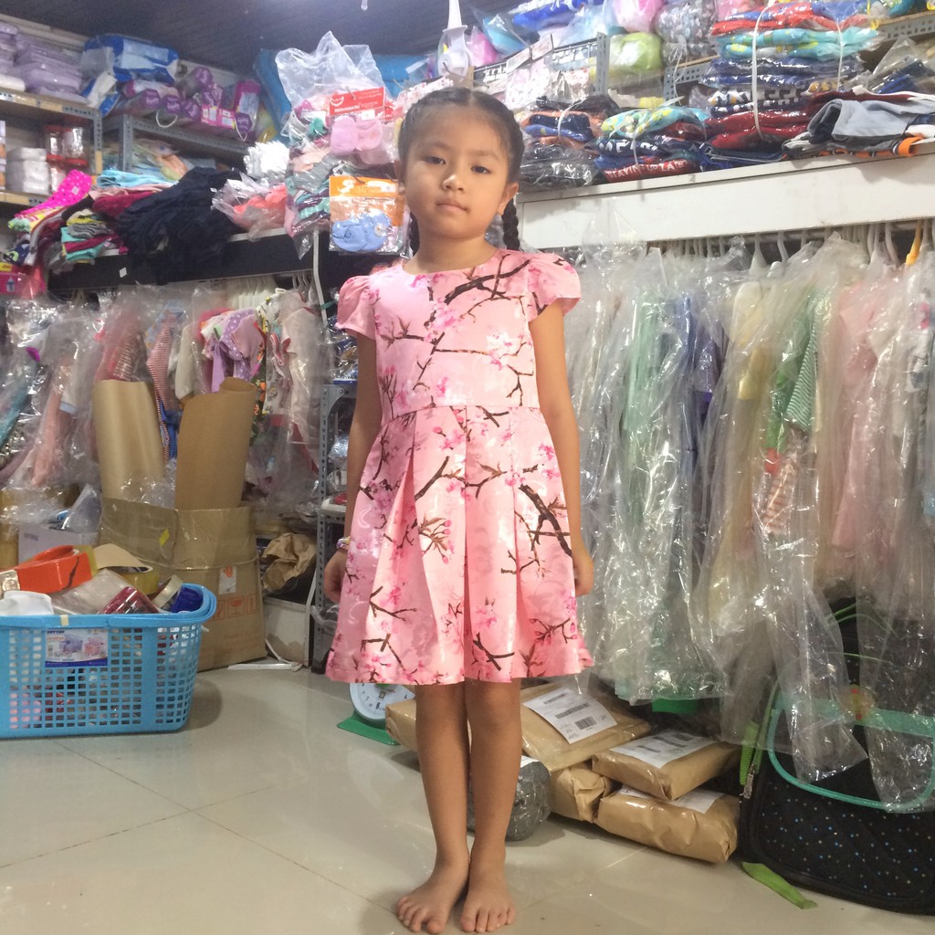 ĐẦM THIẾT KẾ ANNACHIPLA - GẤM LỤA HỒNG