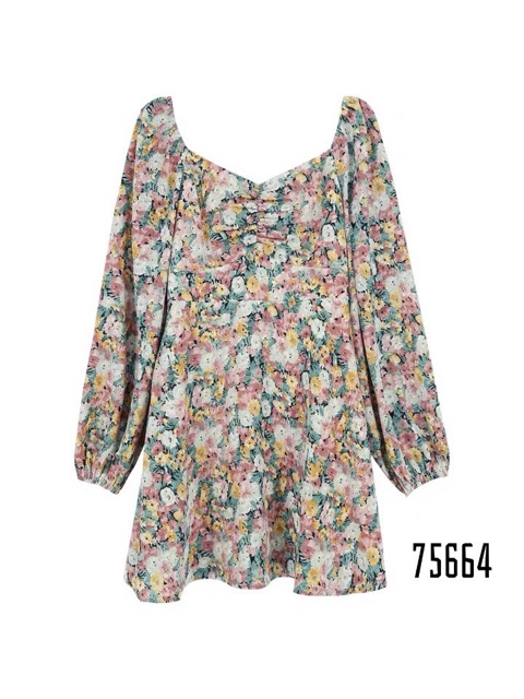 Đầm hoa tiểu thư 01