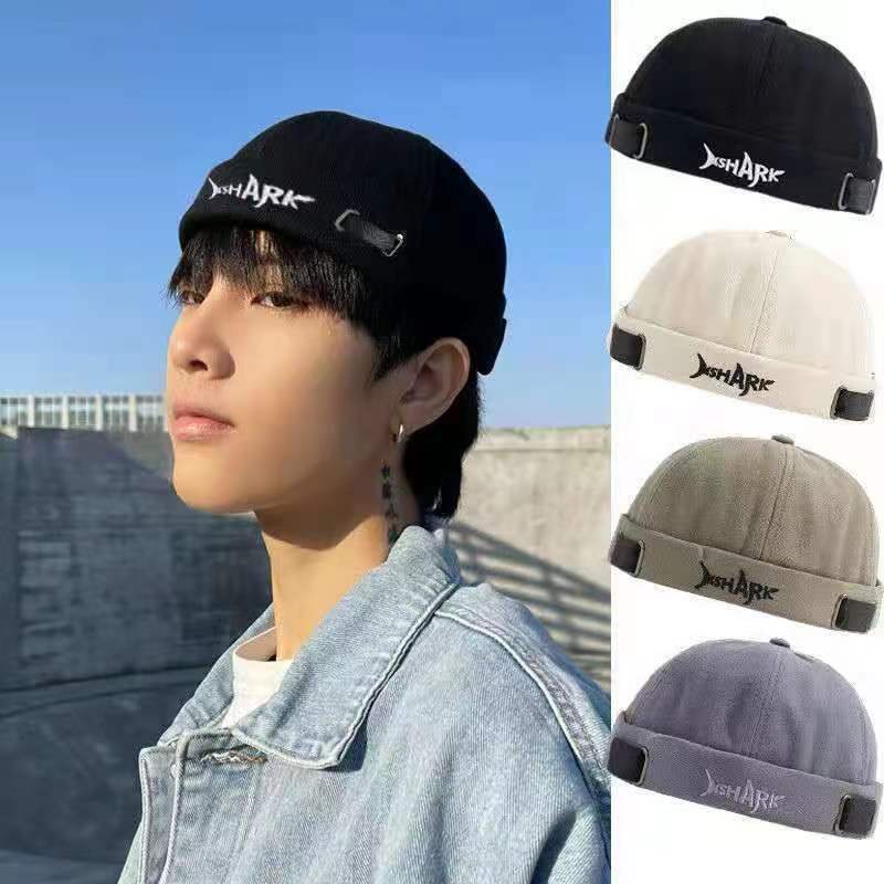 Nón lưỡi trai THE CAPAL không vành thêu chữ phong cách retro mũ beanie nữ