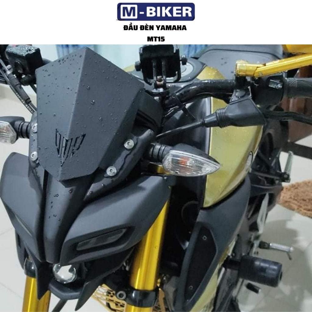 Mão MT15,kính chắn gió MT15 cắt cnc sơn tĩnh điện màu đen cao cấp