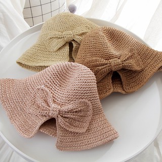 👒[SIÊU HOT]👒 Mũ Cói Nơ Siêu Cute - ALOHA24H