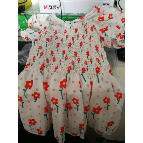 [ORDER] Áo kiểu croptop Wendy cổ vuông ngắn tay chun nhún ngực hoạ tiết hoa nhí WT003 | BigBuy360 - bigbuy360.vn