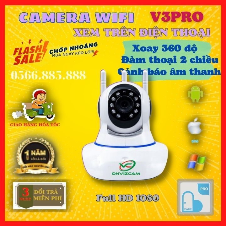 [Free ship] Camera Yoosee / Camera carecam pro CC1021 ONVIZCAM V3 không dây chính hãng