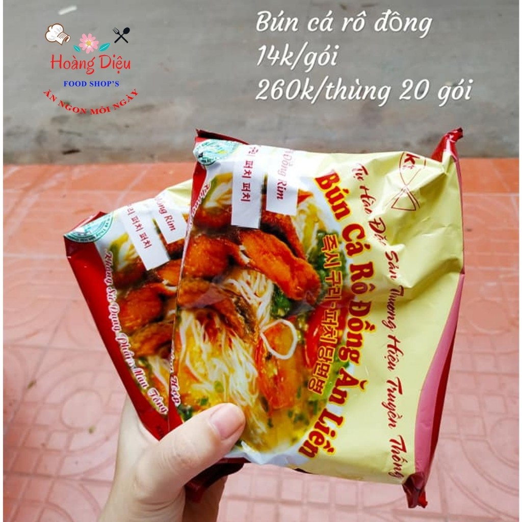 [Thùng 20 Gói] Bánh Đa, Bún Cá Rô Đồng Ăn Liền Khánh Thọ Gói 120G