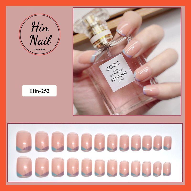 Móng tay giả Hin Nail form ngắn Màu hồng hottrend